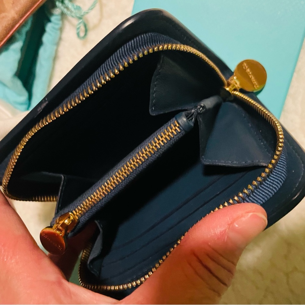 Tiffany & Co. Small wallet. Navy blue - Picture 6 of 6
